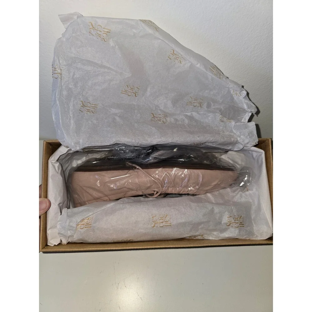 Seychelles Oh Darling Leather Ballet Flats Blush Size 8.5 balletcore coquette